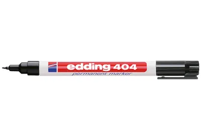 Zdjęcie produktu dla Edding 404, Czarny, Końcówka pociskowa, Czarny, Biały, Plastik, 0,75 mm, 0,75 mm