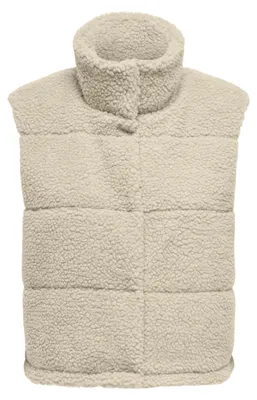 Produktbild von ONLY Weiche Teddy-Weste für gemütliche Alltagsmomente mit Knöpfen Größe: XS