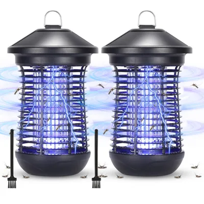 Image de Jopassy 2 insecticides électriques Lampe anti-insectes 18 W Lampe UV Piège à insectes Lampe anti-moustiques d'extérieur