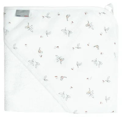 Productafbeelding van Badjas met motief - 75 x 75 cm - Wit | van SEVIRA KIDS