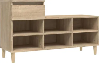 Obrázok produktu pre vidaXL Regál na topánky Sonoma dub 102x36x60 cm odvodený výrobok z dreva