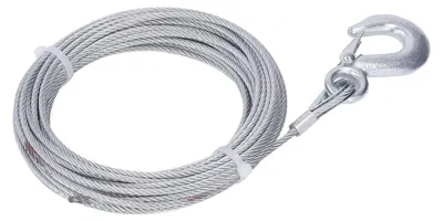 Image de Solidchoice - Câble de treuil en acier, résistance de 2000 lbs - 4 mm x 12 m