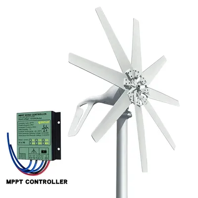 Obrázok produktu pre Veterná turbína, kapacita 6kWh, s bezplatným regulátorom, 48V, s bezplatným regulátorom, 1000W