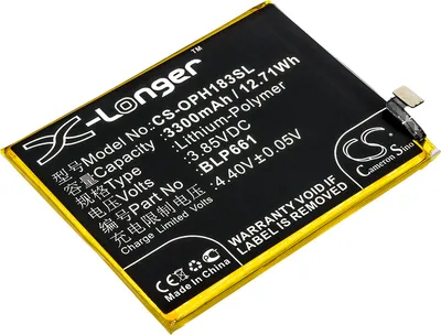Produktbild von TECHTEK Akku Kompatibel mit [OPPO] A3, A3 Dual SIM, A3 Dual SIM TD-LTE, CPH1837, PADM00, PADT00 Ersetzt BLP661
