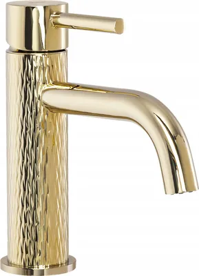 Produktbild von Waschtischarmatur Bad Wasserhahn Waschbecken Mischbatterie Badarmatur Gold; 16,5 cm