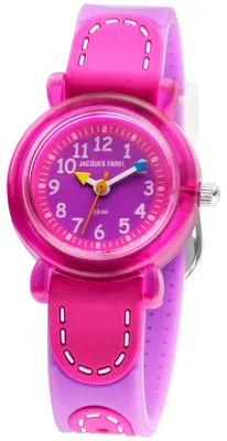 Produktbild von JACQUES FAREL KFW3222 Uhr Mädchen Kinderuhr Kautschuk lila