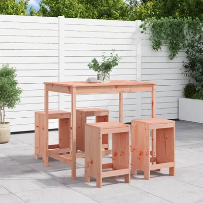 Produktbild von Möbel 5-tlg. Gartenbar-Set Massivholz Douglasie - Gartenmöbelgarnituren &42863