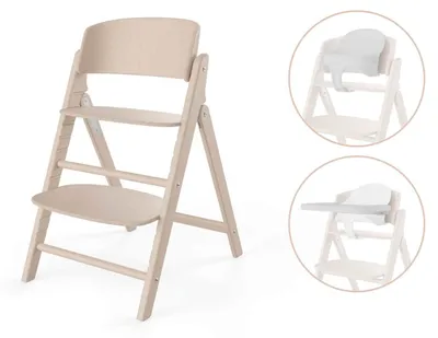 Productafbeelding van Cybex Click & Fold 3-in-1 kinderstoel (inclusief babyzitje en tablet bevestiging), kleur: All Natural