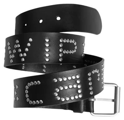 Image de Ceinture Carhartt WIP Script Studs noire/argentée L