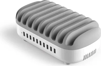 Produktbild von Compulocks 10 Ports USB Charging Dock Station With UK Plug - Ladestation - 120 Watt - 2.4 A