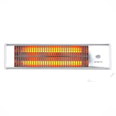 Produktbild von Emerio Quarz-Wandheizung QH-104263.6 – Bis 18 m² – Quarz-Heizelement – 2 Heizstufen – Zugschalter – Wandmontage – 1,4m Kabellänge – 1200W