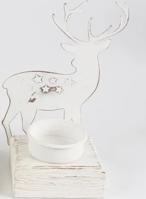 Produktbild von Stimmungsvoller Teelichthalter "Hirsch" - 6 x 9.5 x 14 cm