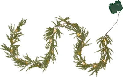 Produktbild von Star Trading Garland Thuja, Leichte Dekorationskette, Grün, 6 h, 18 h, 20 Glühbirne(n), LED