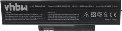Produktbild von vhbw Akku kompatibel mit Fujitsu-Siemens Amilo LA1703 Notebook (4400 mAh, 10,8 V, Li-Ion)