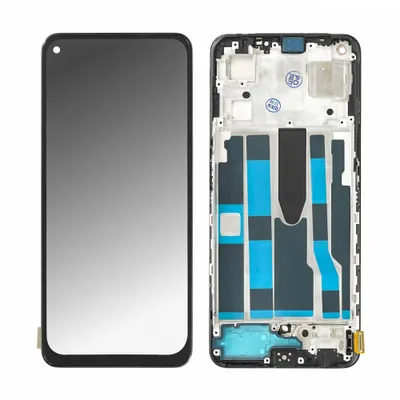 Produktbild von OEM Oppo Reno7 5G /Find X5 Lite Display Touchscreen Bildschirm Rahmen Schwarz & Werkzeug