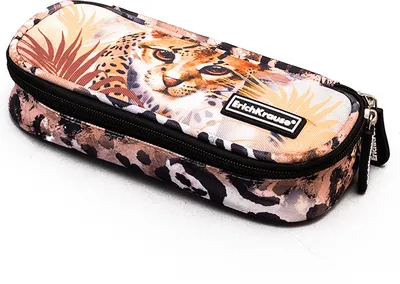 Produktbild von Federmäppchen Leopard 21x9x5cm 1 Stück Beige Schwarz