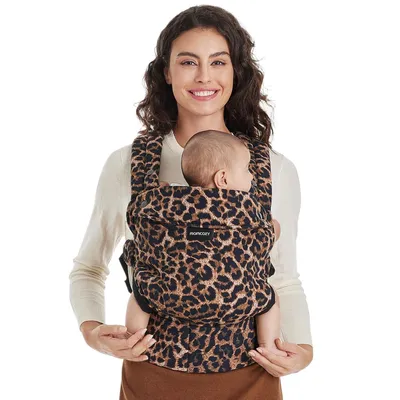 Produktbild von Momcozy Babytrage aus 100% Baumwolle – Baby Carrier für Kleinkind (3-24 Monate, 3,2-20 kg) · Ergonomische M-Position · X-Rücken · Taillengurt 64-127cm