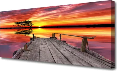 Produktbild von Tulup Leinwand-Bilder 125x50 Wandbild Canvas Kunstdruck Brücke Architektur
