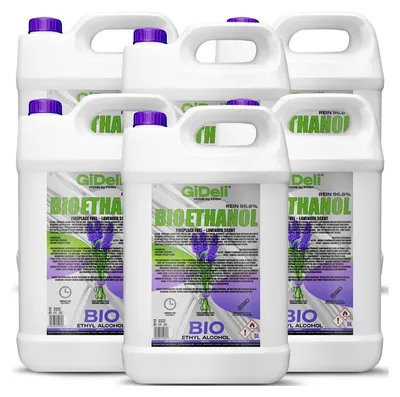 Produktbild von Bioethanol Lavendelduft 96,6% 30L für Kamin Universal Rauchfrei Rußfrei GiDeli