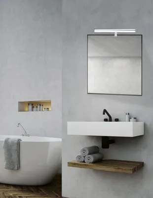 Produktbild von Nova Luce VANESE LED Spiegelleuchte Chrom 12W IP44 Warmweiss 49x6,5x6,5cm 787007