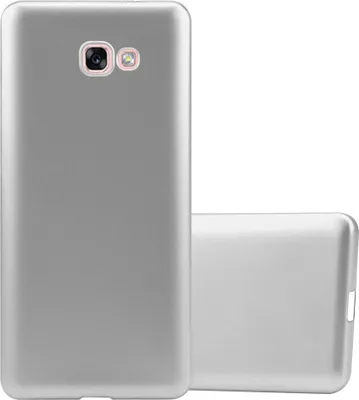 Produktbild von Cadorabo Schutzhülle für Samsung Galaxy A7 2017 Hülle in Silber Handyhülle TPU Silikon Etui Cover Case