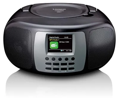 Produktbild von Lenco SCD-860BK - Tragbares DAB+/FM-Radio mit Bluetooth®, CD-Player und großem LCD-Farbdisplay - Schwarz