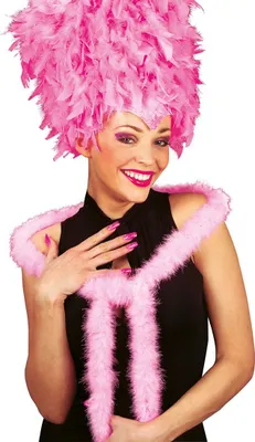 Produktbild von O45590-92 flamingo rosa Marabu Besatz Federschal länge ca.2 Meter