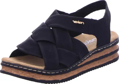 Produktbild von Rieker Damen Keilsandaletten 31492-36, 31492-37, 31492-38, 31492-39, 31492-40, 31492-41, 31492-42, 31528-36, 31528-37, 31528-38, 31528-39, 31528-40, 31528-41, 31528-42 RIE-62908 schwarz 36