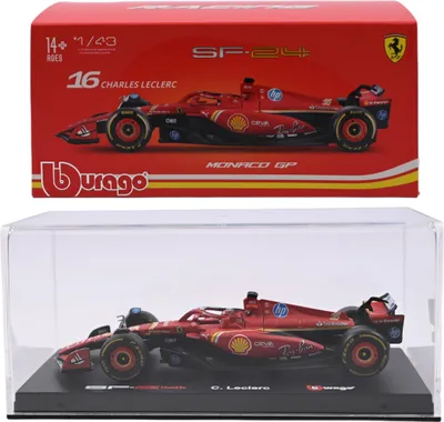 Produktbild von BOLID F1 Ferrari SF-24 GP Monaco 2024 Charles Leclerc 1:43 BBURAGO 18-36843