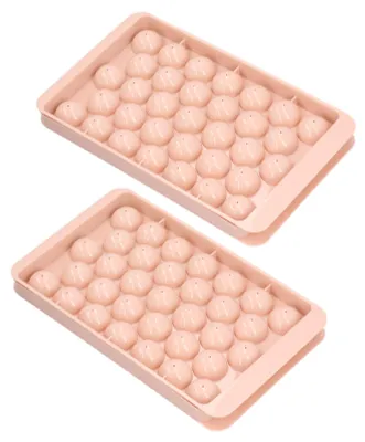 Produktbild von 2 Stücke 33 Gitter Eiswürfel Form DIY Ball Maker Küche Bar Trinkzubehör mit Deckel