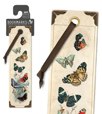 Obrázok produktu pre Zakładka do książki Motyle Vintage ze wstążką