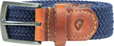 Produktbild von Hy - Gürtel, gewebter Stoff, Elastisch-Herren/Damen Uni BZ4262 (S - M) (Hellbraun/Marineblau)