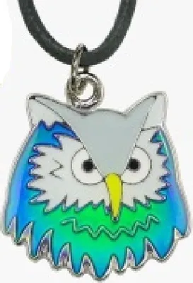 Produktbild von Stimmungskette Eulenkopf, Eule Kette Anhänger Modeschmuck Ketten Geschenke Schmuck Vogel Tier