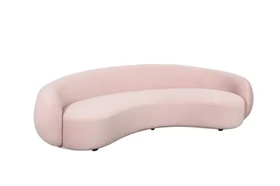 Zdjęcie produktu dla Asymetryczna sofa SENONA - pudrowy róż