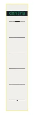 Produktbild von Rückenschilder selbstklebend 38x192mm VE=10x10 Stück weiß