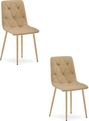 Immagine prodotto di Sedia LIBRA - materiale marrone / gambe color legno x 2
