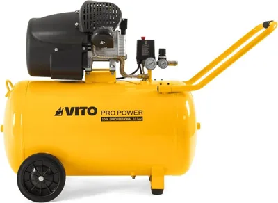 Produktbild von Ölluftkompressor 100L 10Bar 3CV 2,2KW Zweizylinder 145 Psi, auf Rädern Werkstätten und Baustellen VITO