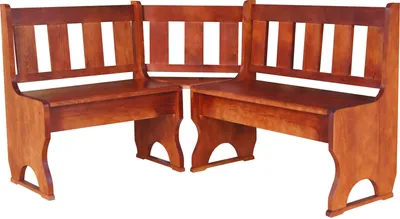 Immagine prodotto di Panca ad angolo in legno di pino massiccio nel colore Calvados 120 x 140 cm
