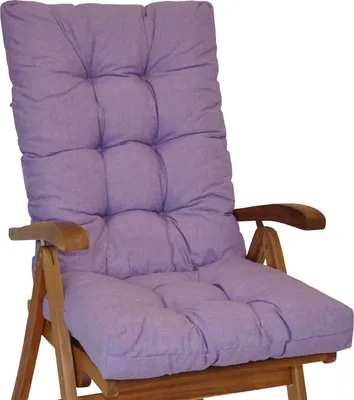 Produktbild von Polster für Gartenstuhl , Hochlehner Auflage Sylva , Hochlehner Auflage , Gr. 120 x 50 cm , Colore Viola ( violett )