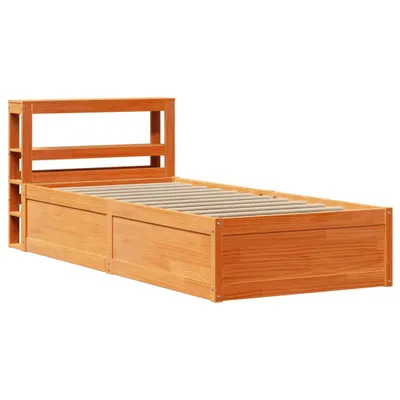 Obrázek produktu pro Rám postele s čelem voskově hnědý 75 x 190 cm masivní borovice