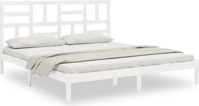 Obrázek produktu pro vidaXL Postel z masivu bílá 180x200 cm