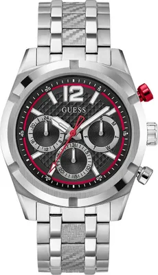 Produktbild von Guess Herren Armbanduhr Silber Multifunktion Resistance GW0714G1