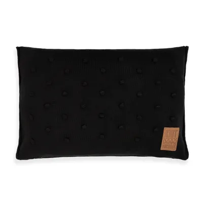 Produktbild von Knit Factory Noa Kissen - Schwarz - 60x40 cm