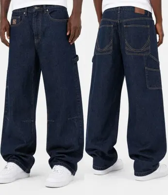 Image de Jean pour homme Karl Kani OG Rinsed Relaxed Baggy Workwear Jeans - taille 30