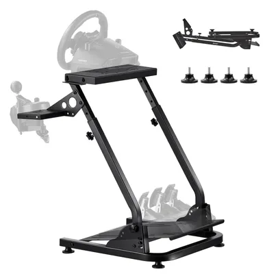 Produktbild von VEVOR Lenkradständer verstellbarer & faltbarer Simulatorständer für Logitech G29 G27 G920 G923, Thrustmaster T300RS T300GT T248 TS-PC TSXW Gaming