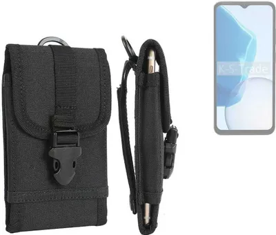 Produktbild von K-S-Trade Holster Handy Hülle kompatibel mit Doogee N55 Holster Handytasche Gürtel Tasche Schutz Hülle Robust Outdoor schwarz