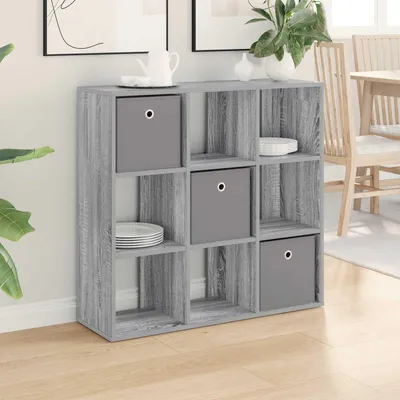 Produktbild von vidaXL Sideboard Sonoma-Grau 88,5 x 29 x 84,5 cm
