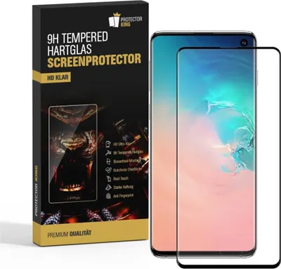 Produktbild von 2x 9H Hartglas für Samsung Galaxy S10 FULL CURVED Displayschutz Schutzglas Schutzfolie Panzerfolie SW Panzerglas Displayglas Echtes Tempered Glas