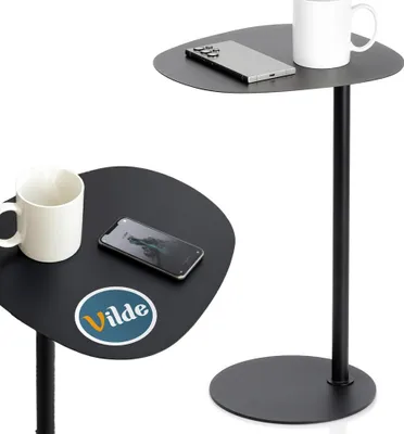 Produktbild von Vilde | Beistelltisch - Couchtisch - Aus Metall - Schwarz - 53 cm Hoch - Ablagetisch - Stabiler Stand