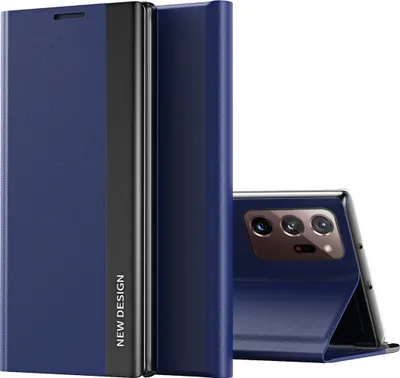 Immagine prodotto di Custodia Galaxy Note 20 Ultra, Custodia magnetica in Finto cuoio con funzione stand per Samsung Galaxy Note 20 Ultra blu navy